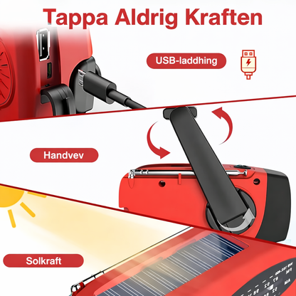 StormGuard™ Nödradio – Radio, Lampa & Krisberedskap i Ett