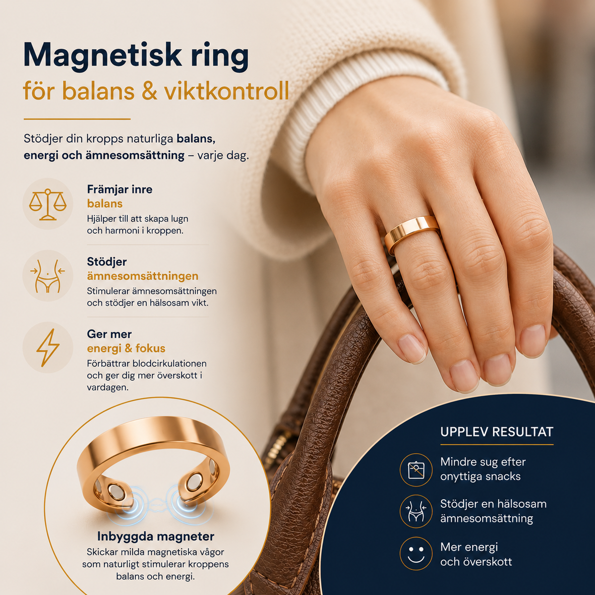 Veloria™ Balansring – Mindre stress och bättre sömn på 7 dagar – utan medicin 1+1 GRATIS