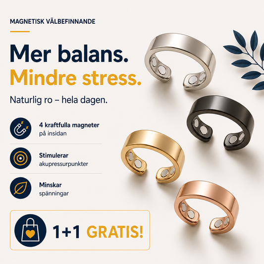 Veloria™ Balansring – Mindre stress och bättre sömn på 7 dagar – utan medicin 1+1 GRATIS